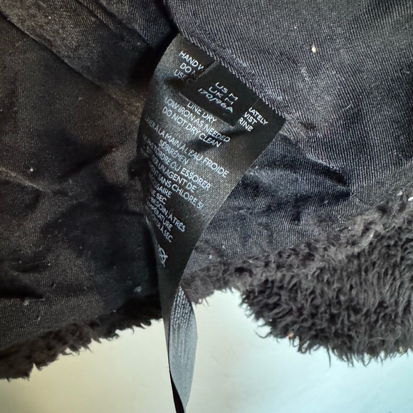 FREE PEOPLE So Cozy Slouchy Fleece Moto Jacket In Black size medium - Picture 7 of 11